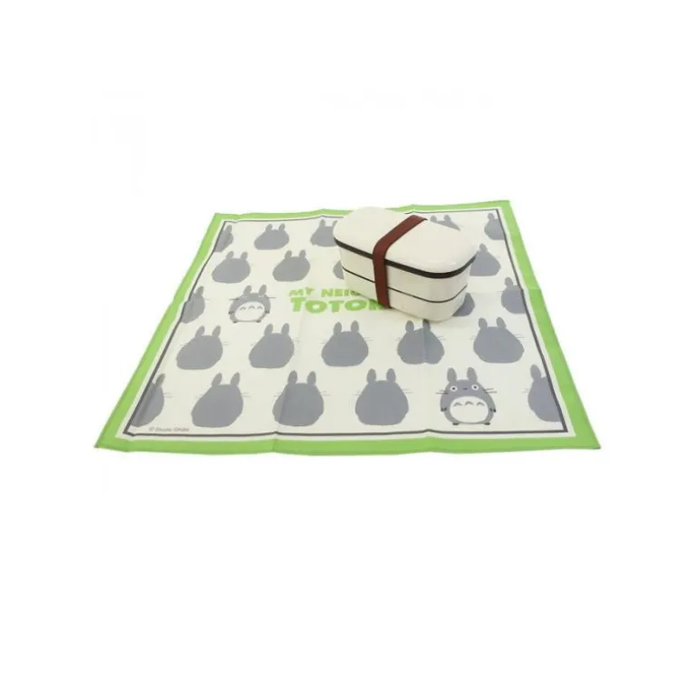 Mouchoir Silhouette Totoro Gris 43 x 43 cm - Mon VoisinTotoro