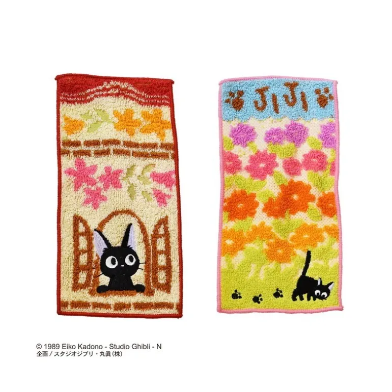 Pack 2 Mini-Serviettes Jiji 20 x 10 cm - Kiki la petite sorcière