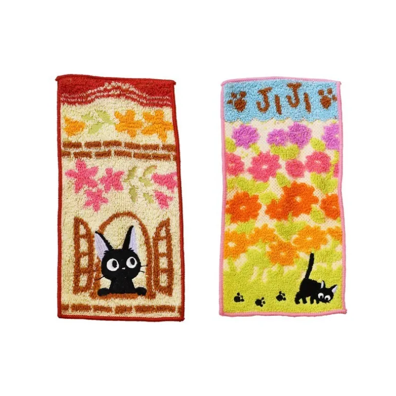 Pack 2 Mini-Serviettes Jiji 20 x 10 cm - Kiki la petite sorcière