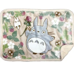 Plaid fluffy Totoro Framboise 70x100 cm - Mon Voisin Totoro