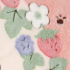 Plaid Jiji & Lily Fraises 70x100 cm - Kiki la petite sorcière