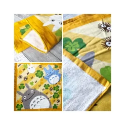 Plaid Totoro Trèfles 90x90 cm - Mon Voisin Totoro