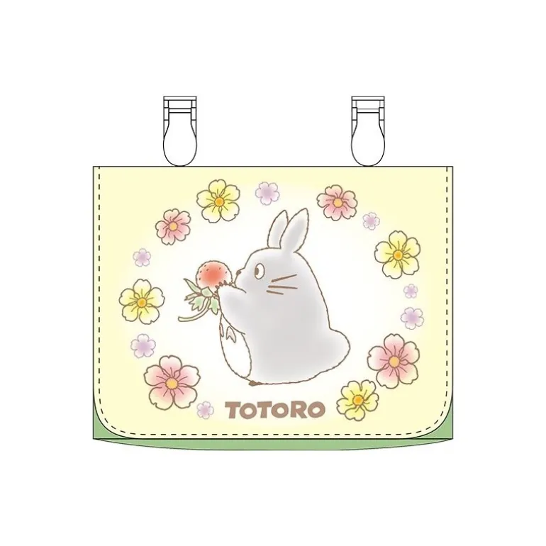 Pochette Totoro Fleurs 11x14,5x3 cm - Mon Voisin Totoro