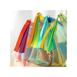 Pochette transparente brodée - Le Château dans le ciel