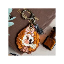 Porte-Clés broderie Couronne de pain - Kiki la petite sorcière