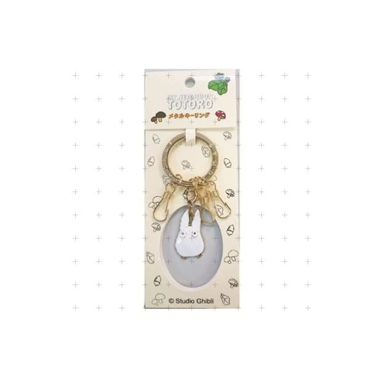 Porte-Clés Métal Totoro Blanc – Mon Voisin Totoro