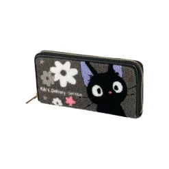 Portefeuille Cuir Et Tissu Kiki Fleur - Kiki la petite sorcière