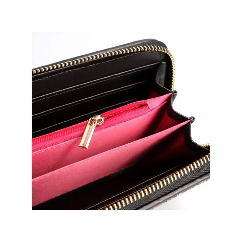 Portefeuille Cuir Et Tissu Kiki Fleur - Kiki la petite sorcière