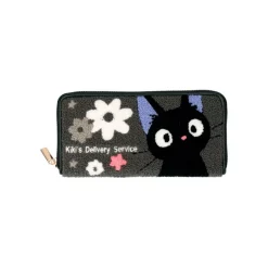 Portefeuille Cuir Et Tissu Kiki Fleur - Kiki la petite sorcière