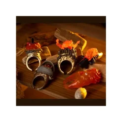 Pose Collection Assort. de 6 Bagues Calcifer - Le Château ambulant