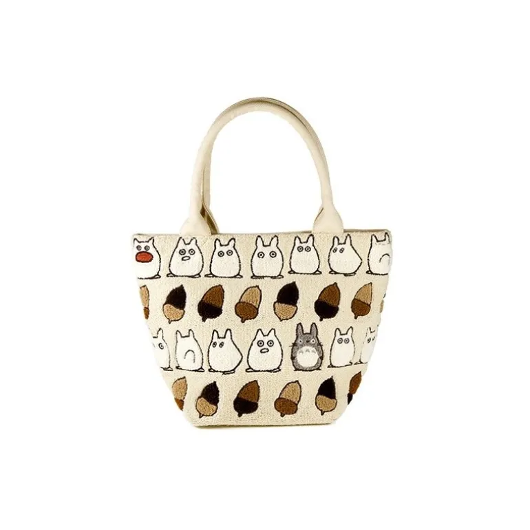 Sac Brode Beige Totoro Noisettes - Mon Voisin Totoro