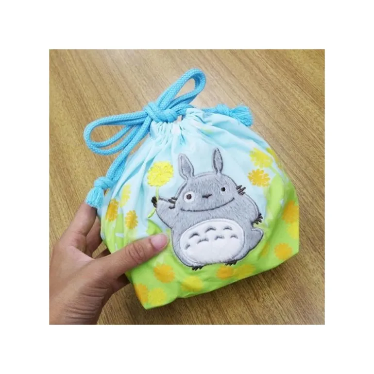 Sacoche à Gousset Totoro Fleurs 17 x 26 cm - Mon Voisin Totoro