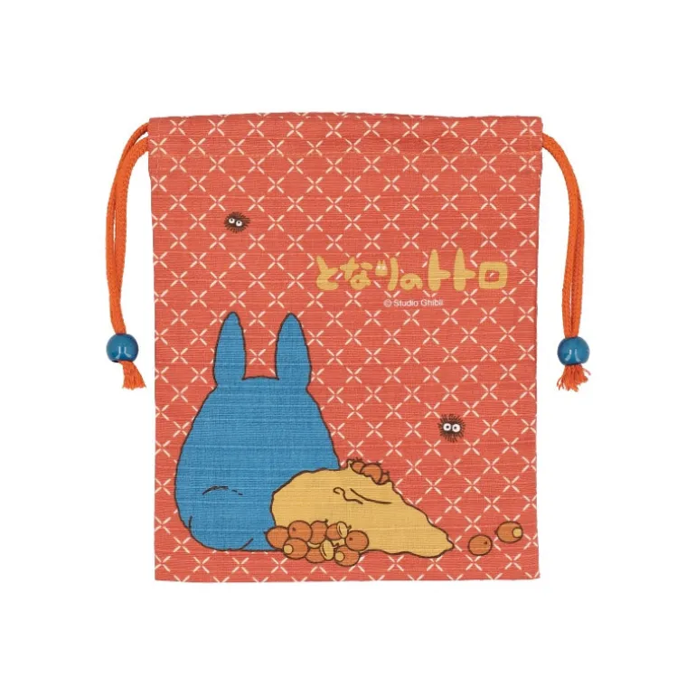 Sacoche Tissu Orange Totoro Bleu - Mon Voisin Totoro
