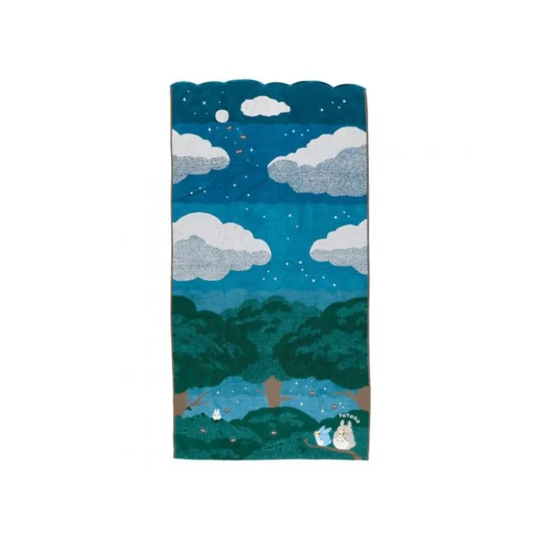 Serviette de bain Sous la lune 60 x 120 cm - Mon Voisin Totoro