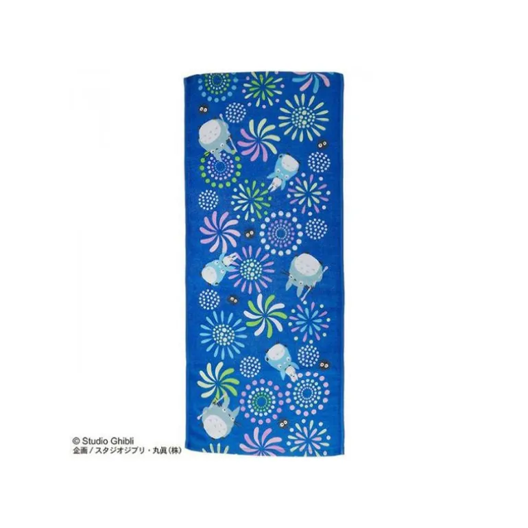 Serviette Imabari Totoro Feux d'artifice 34x80 cm - Mon Voisin Totoro