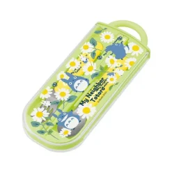 Set Baguettes Cuillère Fourchette Totoro Bleu Marguerites - Mon Voisi