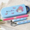 Set Baguettes Cuillère Fourchette Ponyo dans la mer - Ponyo sur la fa
