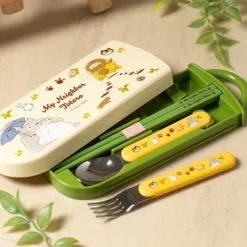 Set Baguettes Cuillère Fourchette Totoro & Chatbus - Mon Voisin Totor