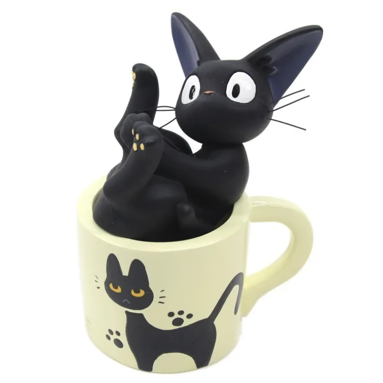 Soliflore Jiji dans sa tasse - Kiki la petite sorcière