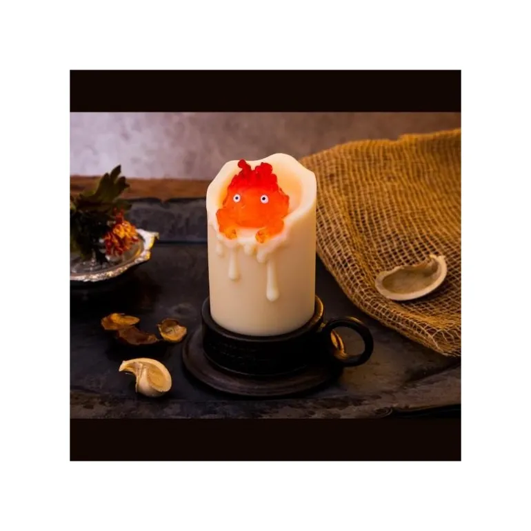 Statue lumineuse Calcifer Bougie - Le Château ambulant