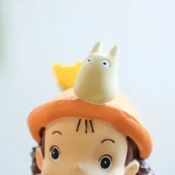 Statue Soliflore Mei & Totoro Blanc - Mon Voisin Totoro