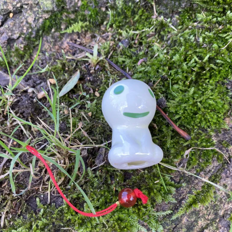 Statuette Kodama A & 1 Blind Pierre de Pouvoir - Princess Mononoké