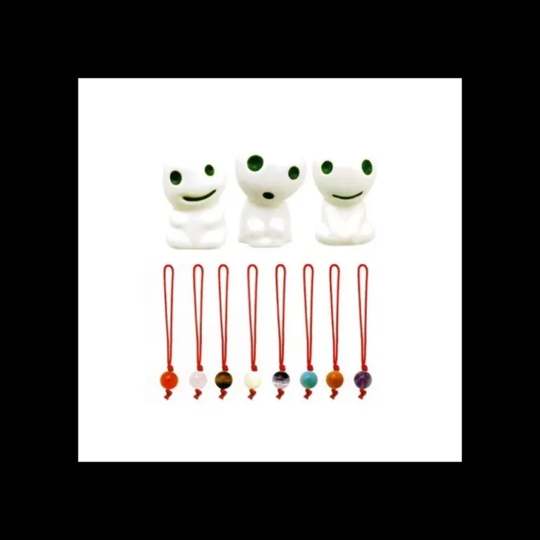 Statuette Kodama C & 1 Blind Pierre de Pouvoir - Princess Mononoké