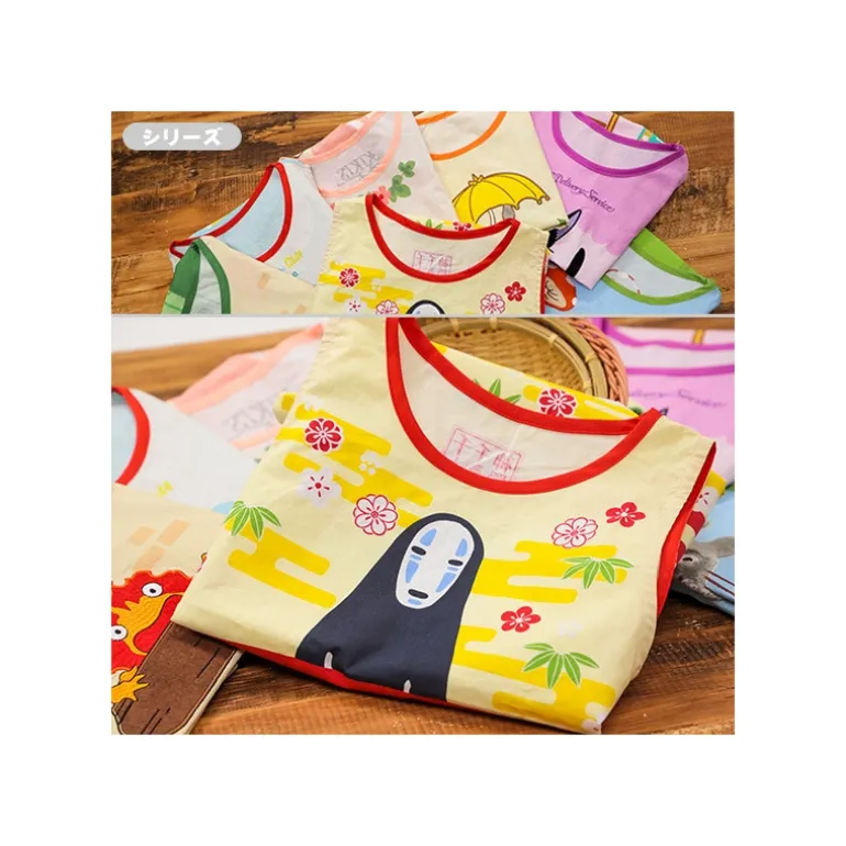 Tablier Totoro Champignons 84 x 61,5 cm - Mon Voisin Totoro