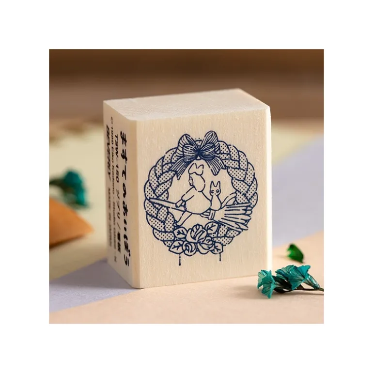 Tampon en bois Couronne de pain - Kiki la petite sorcière