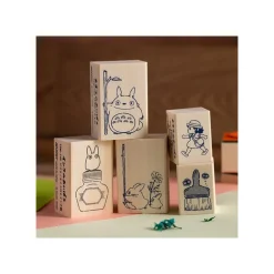 Tampon en bois Totoro Bleu & Blanc - Mon Voisin Totoro