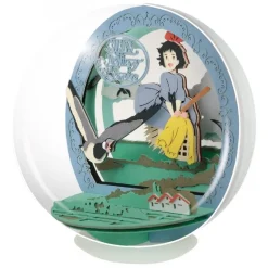 Théâtre de papier sphère Kiki vole -Kiki la petite sorcière
