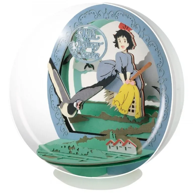 Théâtre de papier sphère Kiki vole -Kiki la petite sorcière