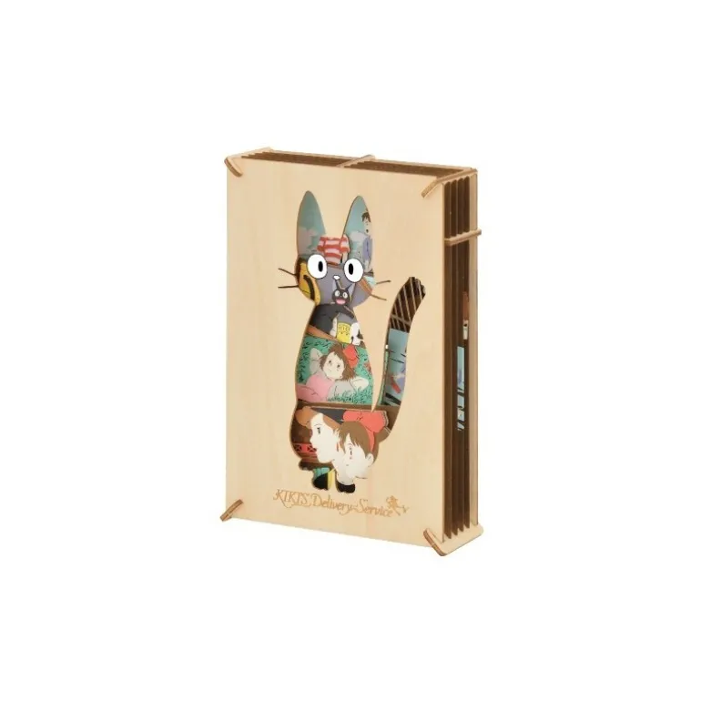 Théâtre de papier Style bois Silhouette Jiji - Kiki la petite sorcièr