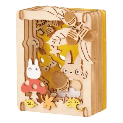 Théâtre de papier Style bois Totoro Champignon - Mon Voisin Totoro