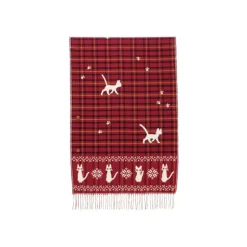 Étole avec accroche Jiji motifs à carreaux - Kiki la petite sorcière