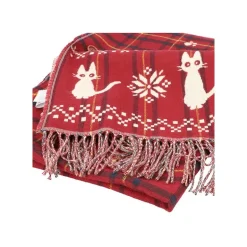 Étole avec accroche Jiji motifs à carreaux - Kiki la petite sorcière