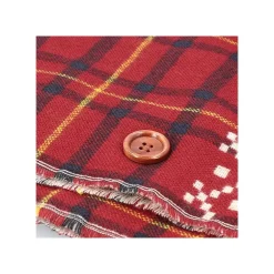 Étole avec accroche Jiji motifs à carreaux - Kiki la petite sorcière