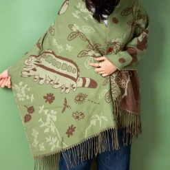 Étole vert clair Totoro & Chatbus - Mon Voisin Totoro