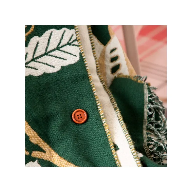 Étole vert foncé Feuilles de chêne - Mon Voisin Totoro