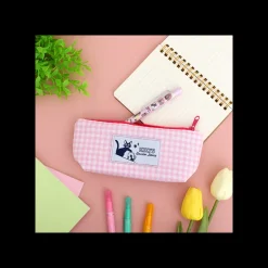 Trousse rose à carreaux - Kiki la petite sorcière