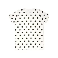 T-SHIRTS TOTORO NOIRAUDES DOTS BLANC S (FEMME) - MON VOISIN TOTORO