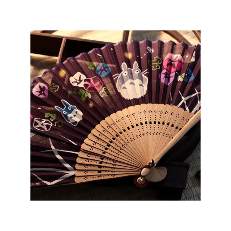 Éventail Belles de Jours et Lucioles - Mon Voisin Totoro