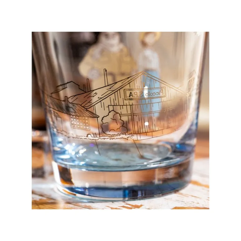 Verre décoré Marco & Fio - Porco Rosso