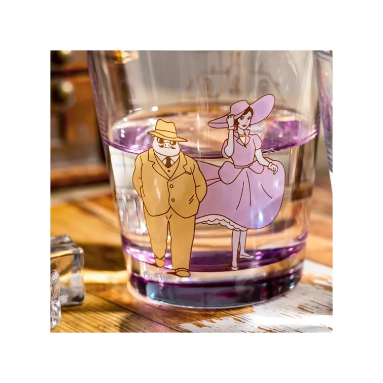 Verre décoré Marco & Gina - Porco Rosso