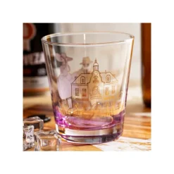 Verre décoré Marco & Gina - Porco Rosso