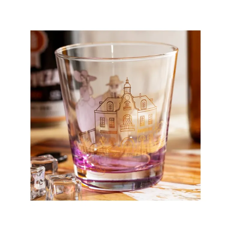 Verre décoré Marco & Gina - Porco Rosso